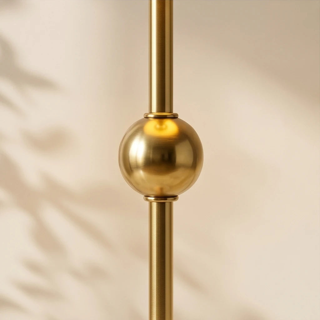 An upright natural solid marble cordless table lamp with brass hardware and soft linen shade, embodying a 'Quiet Luxury' aesthetic for a sophisticated home sanctuary.