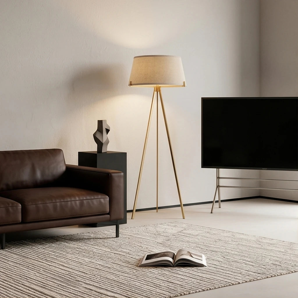 Mid-Century Tripod Floor Lamp
